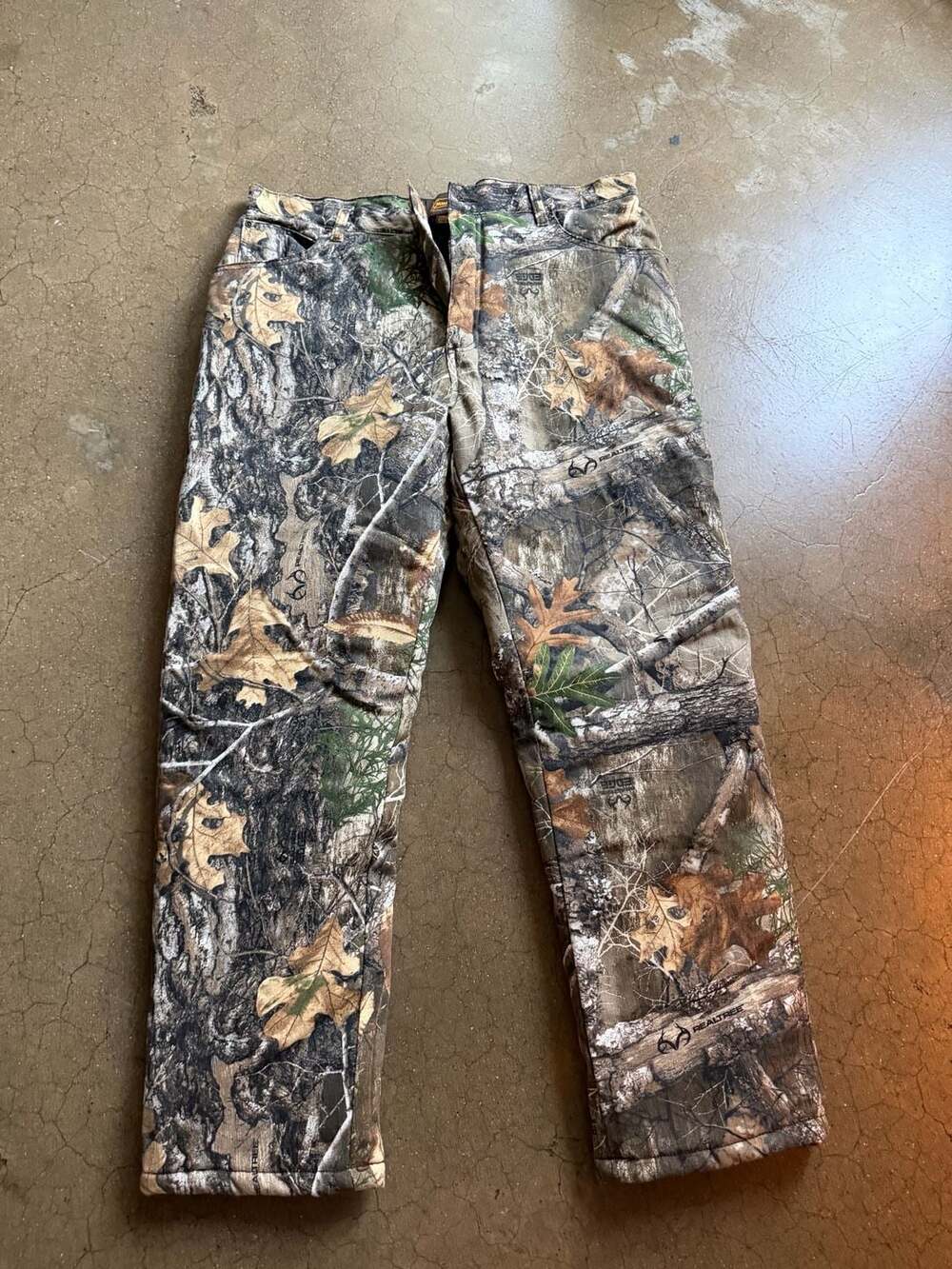 Gamehide Men's Insulated Realtree Edge Camo Hunting Pants Size 38x32